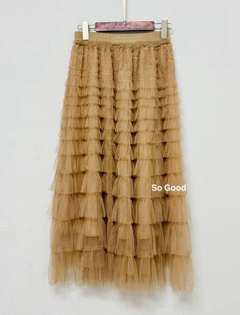 Mesh Frill Layer Tulle Skirts